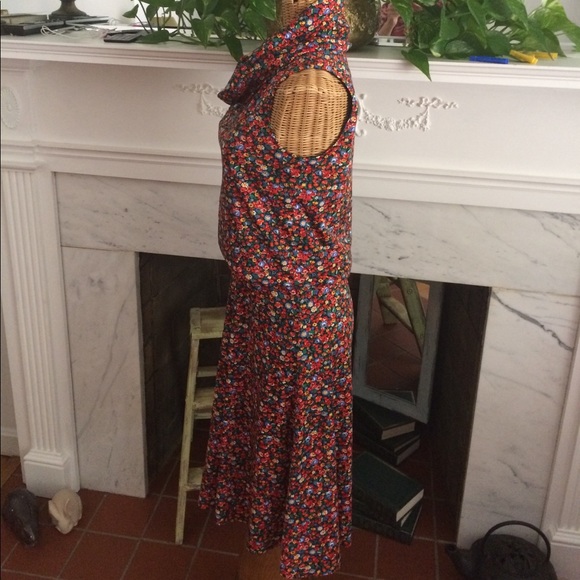 Vintage Floral Print Sue Brett Dress - Picture 5 of 7